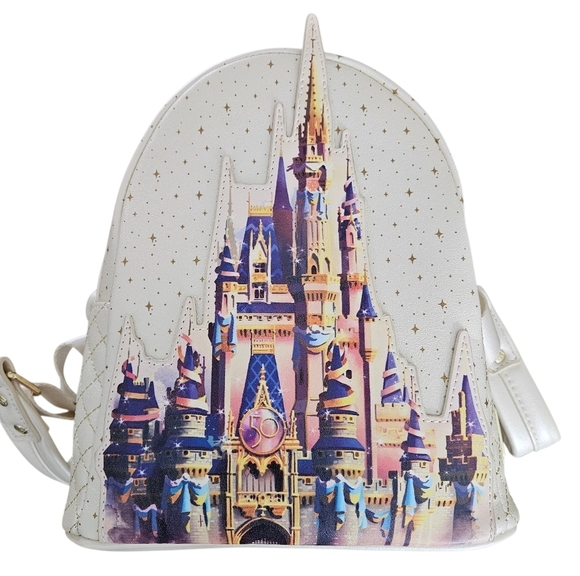 Loungefly Disney Parks 50th Anniversary Cinderella Castle Mini Backpack main image 11